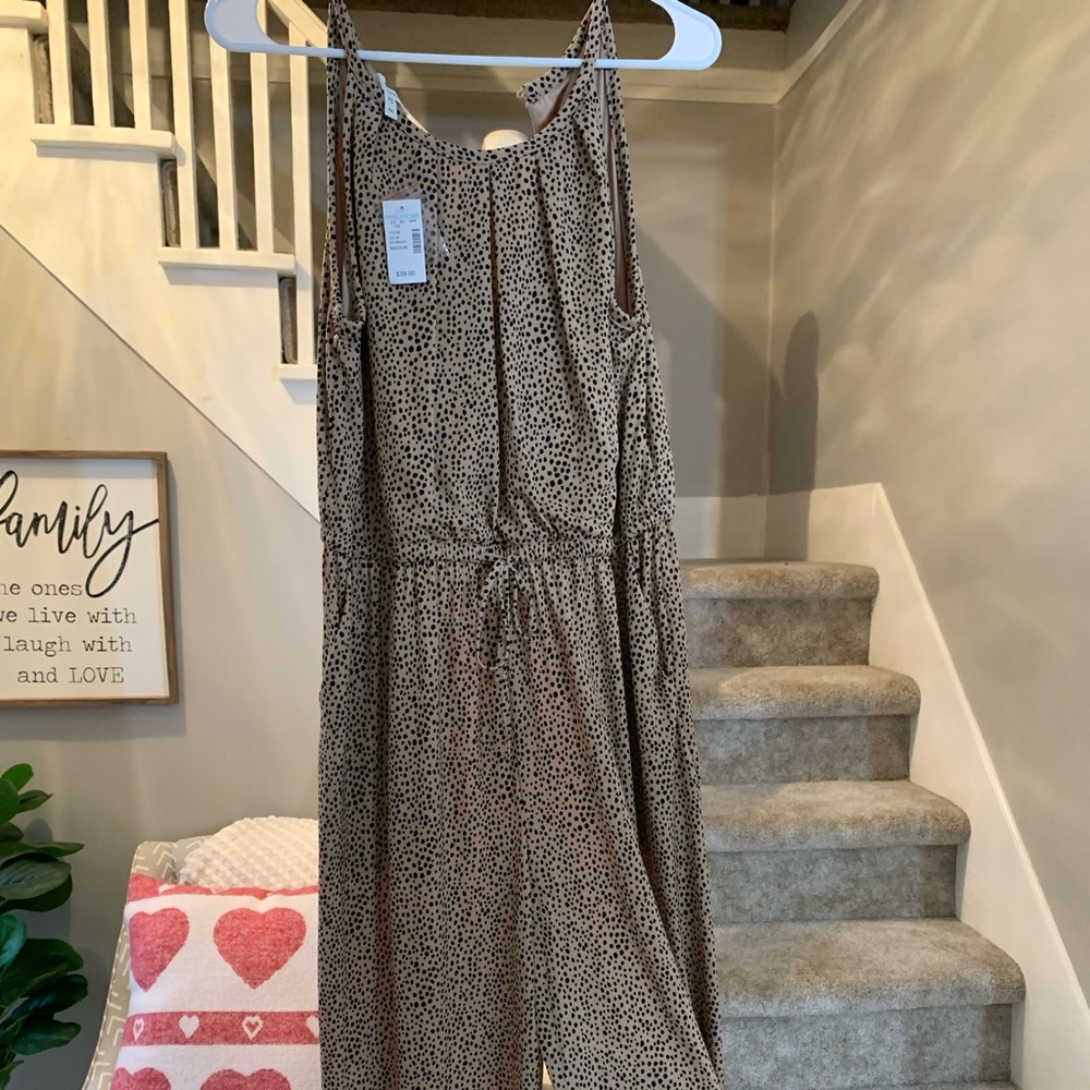 Maurices leopard jumpsuit